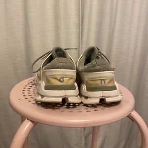 On cloud tennis shoes!